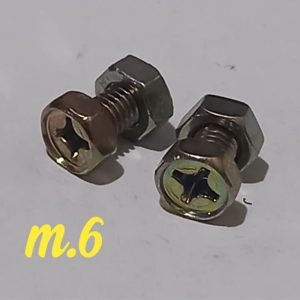 Baut aki m6 Tiger Thunder Binter kaisar roda 3 kunci 10