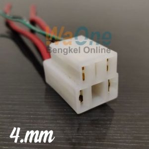 Socket Bendik Model Kotak Dengan Kabel 4mm Motor Universal