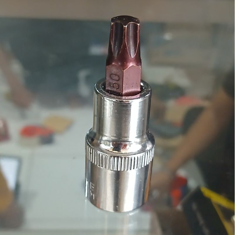 Kunci sock bintang T50 3/8 1/2 kunci baut kaliper Yamaha